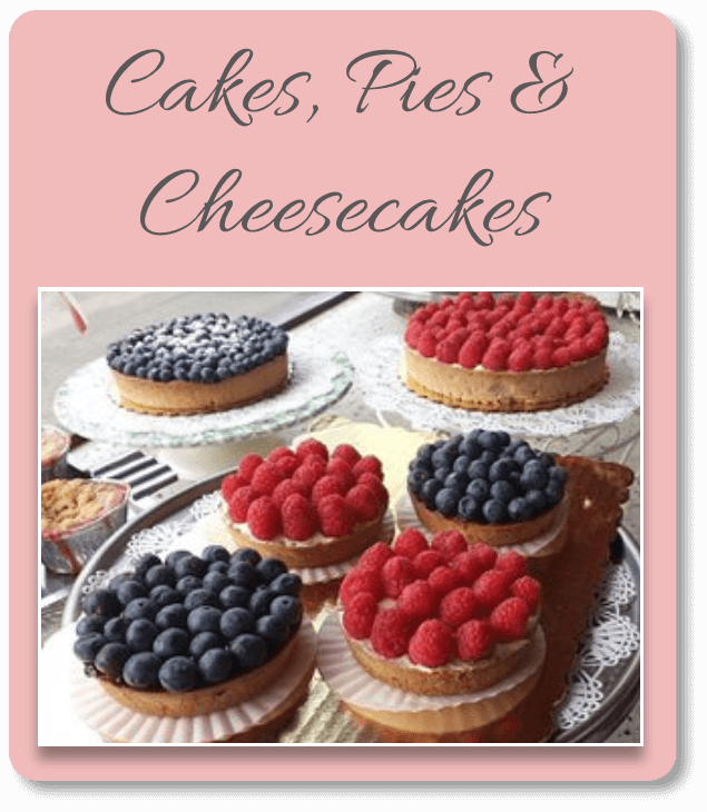 Click Here for Our Cakes, Pies and Cheesecake Selections